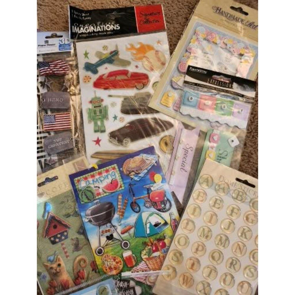 12 packs of stickers various theme/brand Lot #9 B7